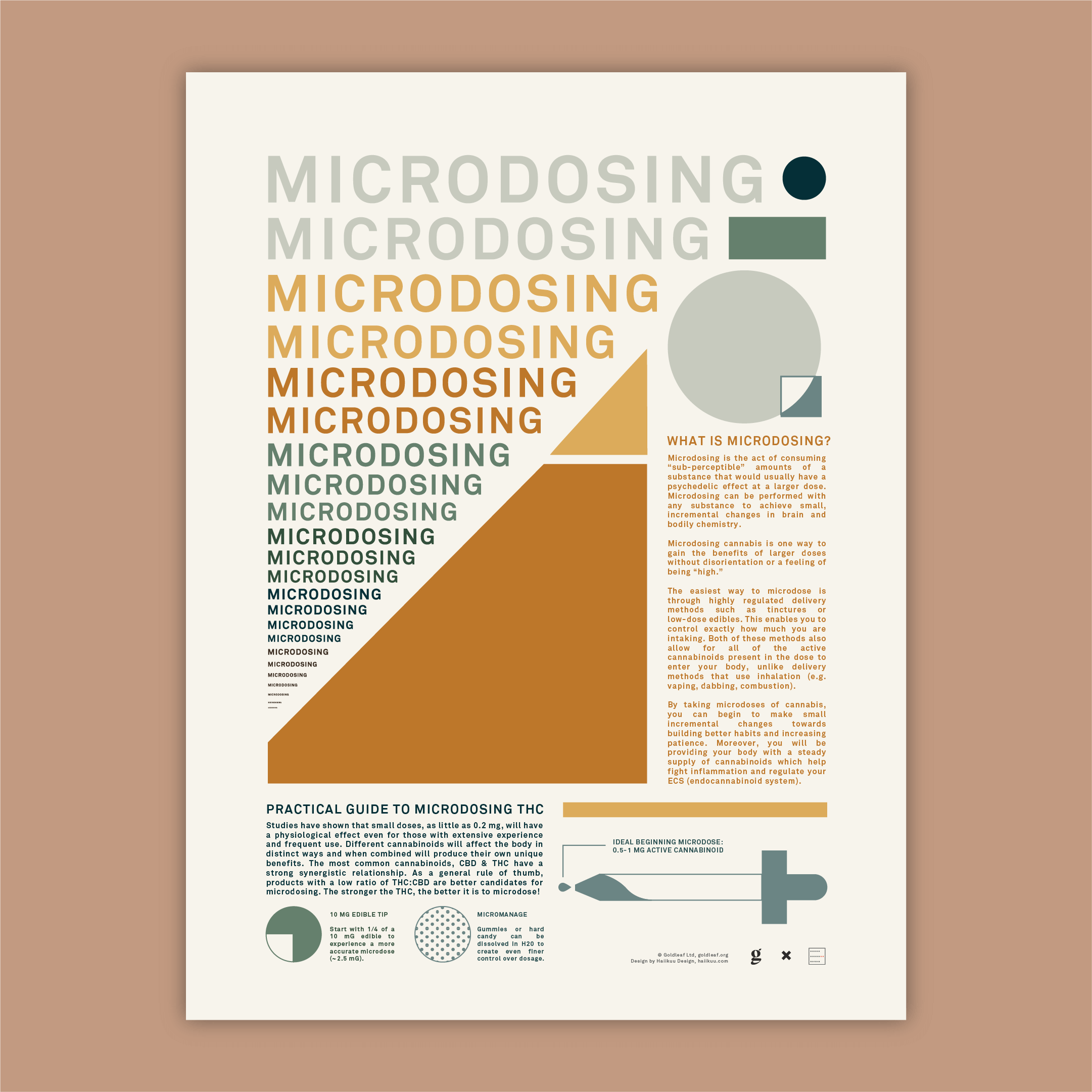 Microdosing Art Print par Goldleaf, conçu par Haiikuu