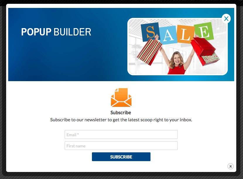 Le plugin Pop up builder