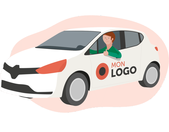 sticker voiture commerciale