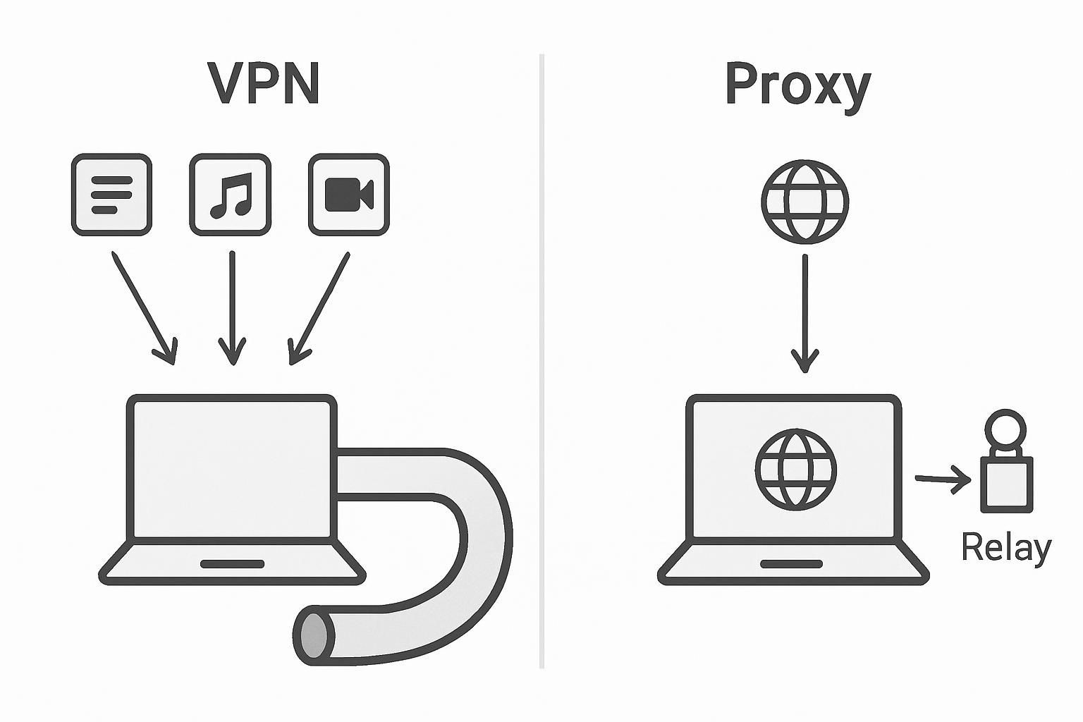 découvrez les 6 différences essentielles entre un proxy et un vpn pour choisir la solution adaptée à vos besoins de confidentialité et de sécurité en ligne.