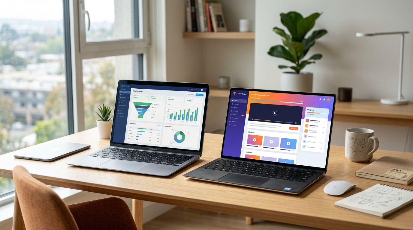 découvrez notre comparatif 2026 entre systeme.io et learnybox pour choisir la meilleure plateforme pour développer et gérer votre business en ligne efficacement.