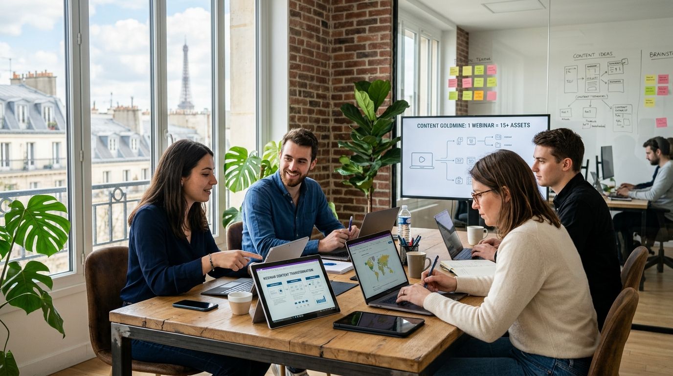 découvrez contrast, la startup française innovante qui transforme les webinaires en véritables mines d'or de contenu riche et exploitable.