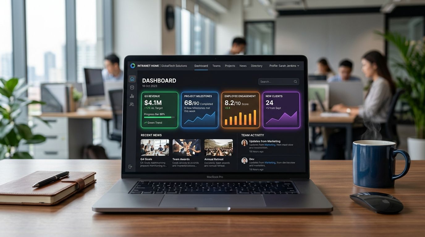 découvrez des modèles d’intranets innovants conçus pour transformer votre entreprise et améliorer la communication interne, la collaboration et la productivité.